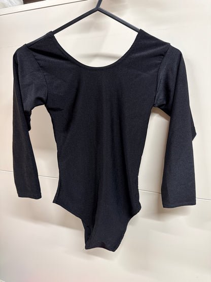 Black Dance gymnastics leotard age 7 Ref 15