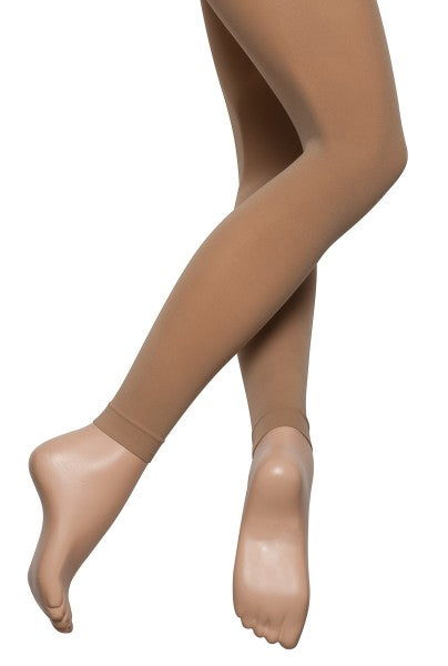 Girls Ladies 60 Denier Light Suntan Footless Ballet Dance Tights All Sizes