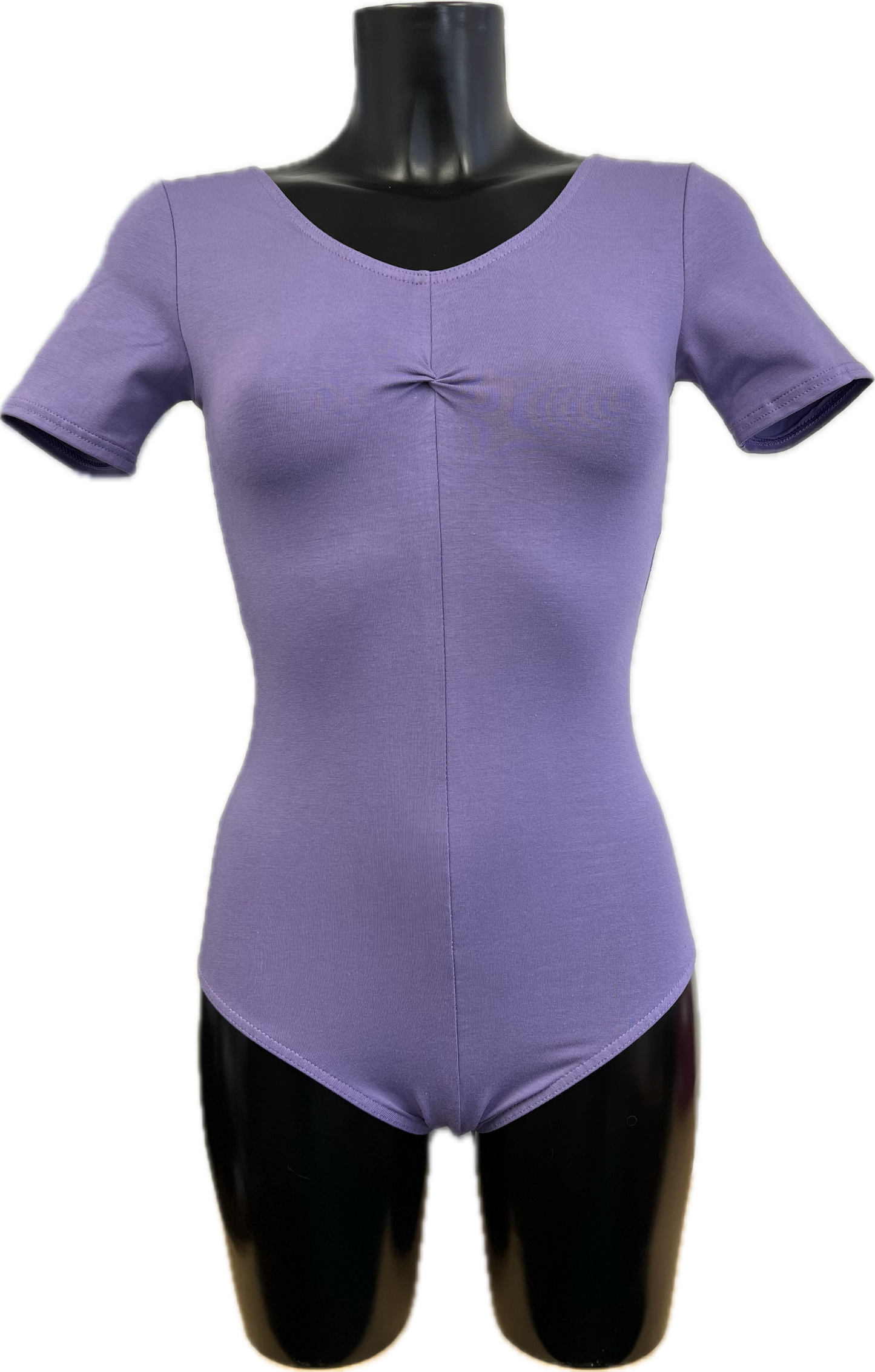 KDC040 Women's Made to Order All Colours Cotton Short Sleeve Ruched Front Ballet Dance Leotard