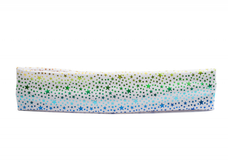 Star Print Nylon Lycra Dance Hair Headbands All Colours