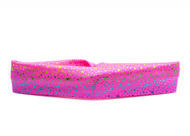 Star Print Nylon Lycra Dance Hair Headbands All Colours