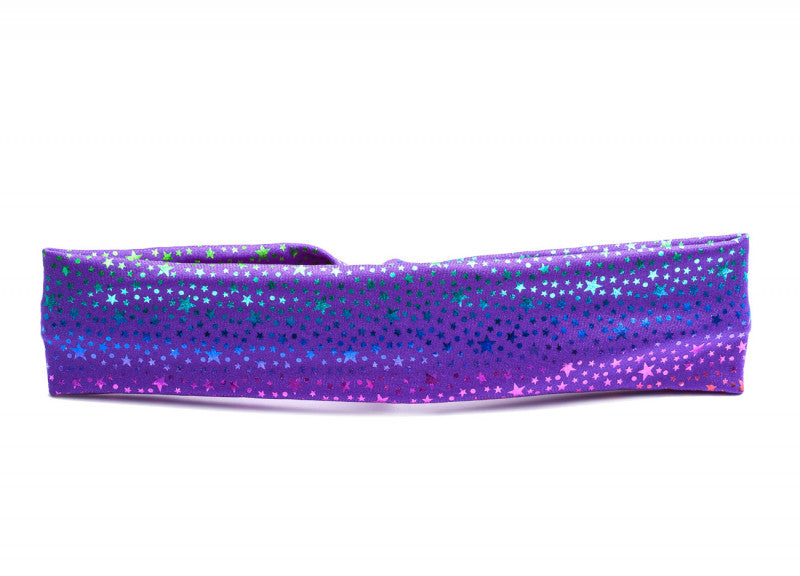 Star Print Nylon Lycra Dance Hair Headbands All Colours
