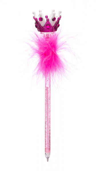 Pink Tiara Crown Fluffy Pen PN-3471