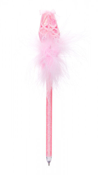 Pink Ballet Shoes Fluffy Pen PN-3637
