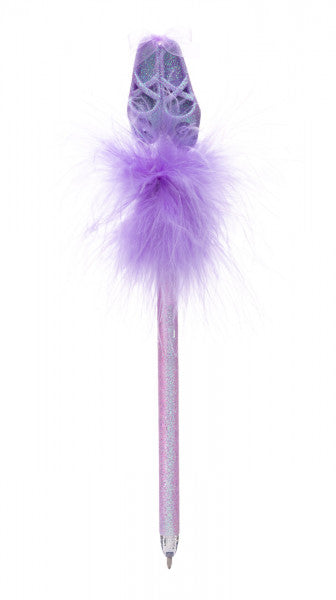 Purple Ballet Shoes Fluffy Pen PN-3637
