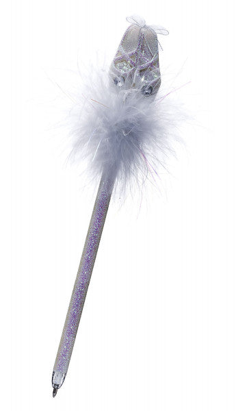 White Ballet Shoes Fluffy Pen PN-3637