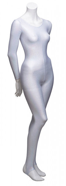 KDC012 All Colours SPARKLY HOLOGRAM Women's Girls Lycra Long Sleeve Stirrup Dance Catsuit Unitard