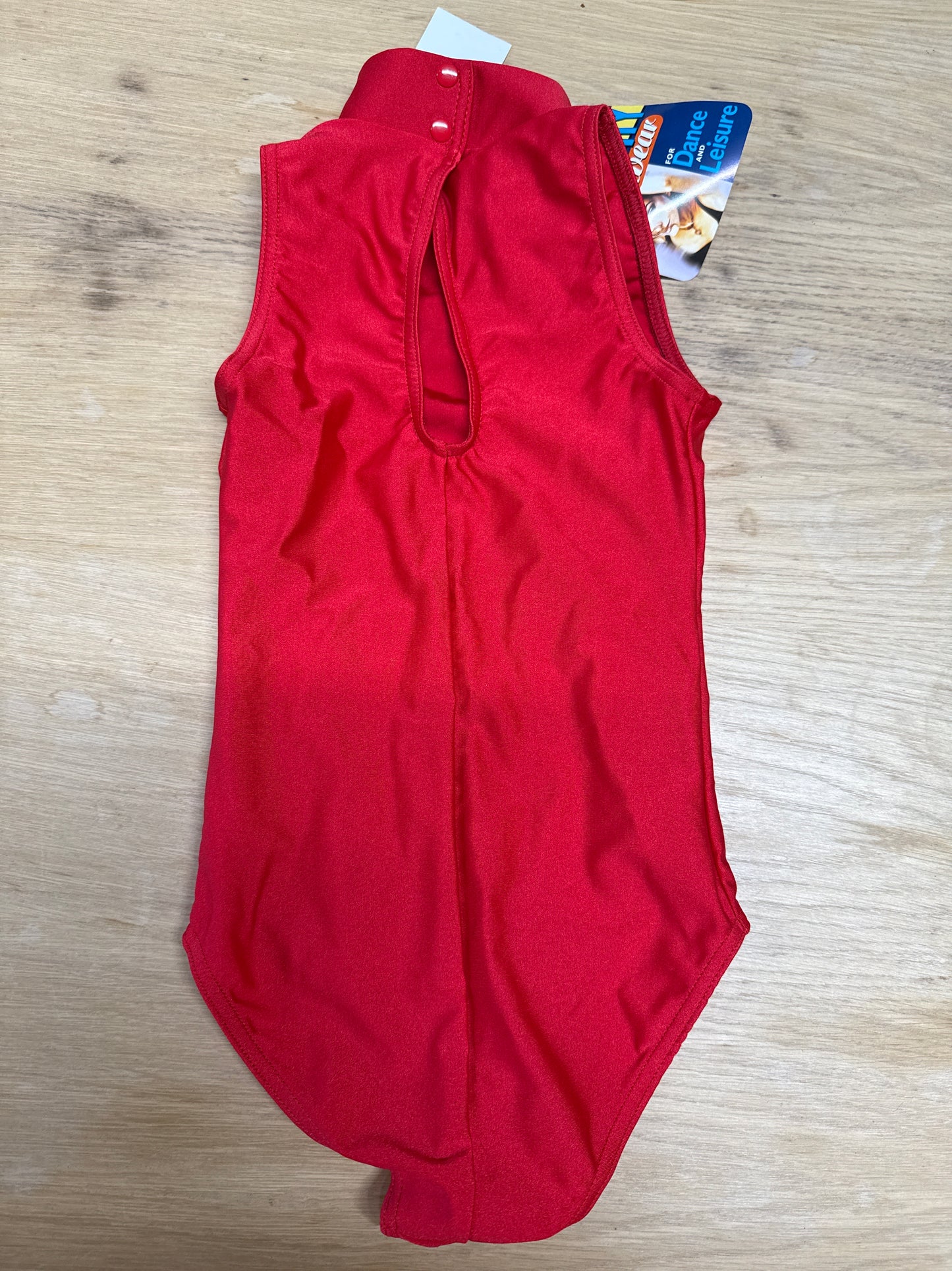 Red Dance gymnastics leotard age 5 Ref 17