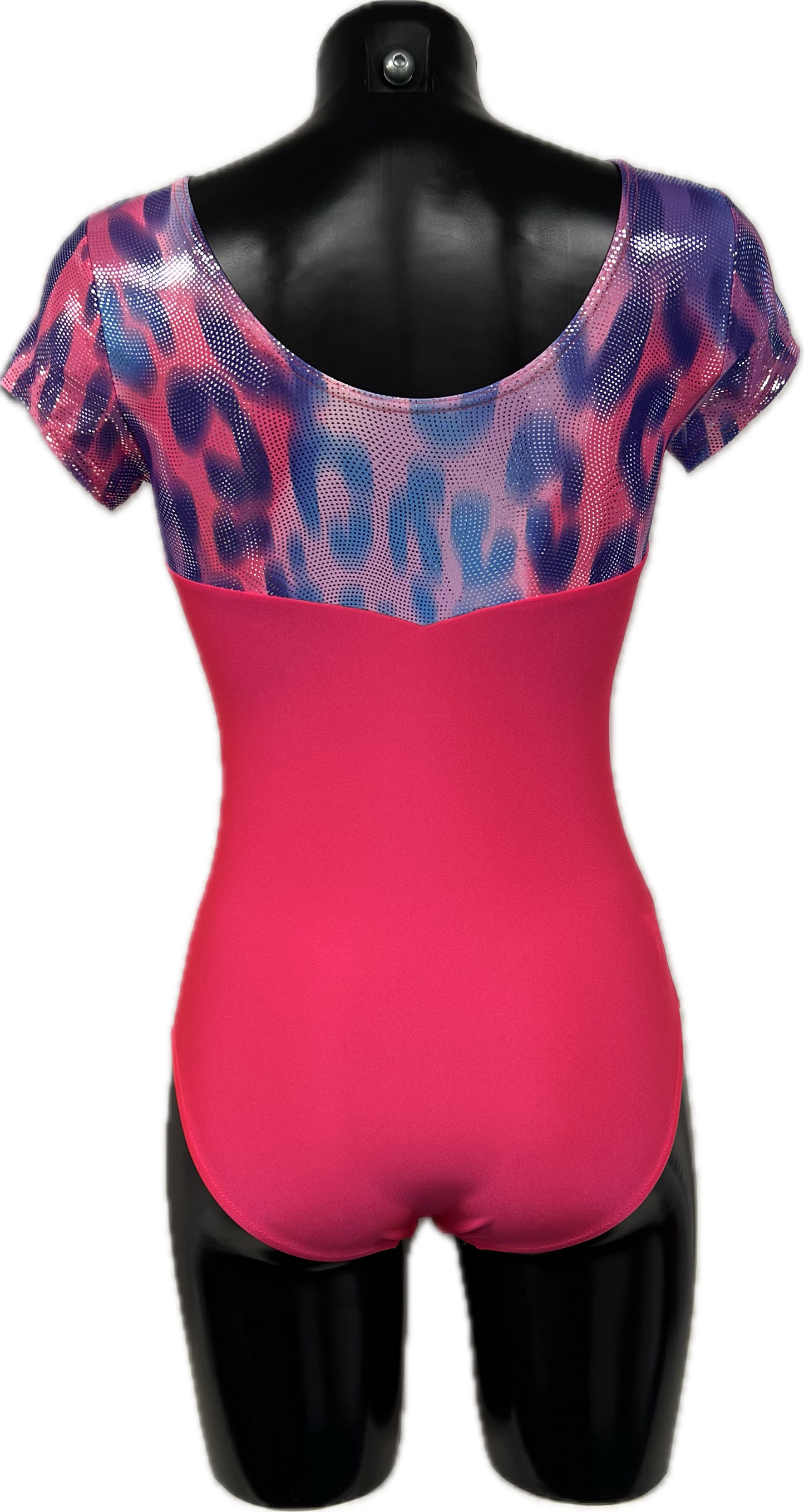 K2304 CUSTOM-MADE All Colours Fabric Mix Women's Girls Capped Sleeve Dance Leotard