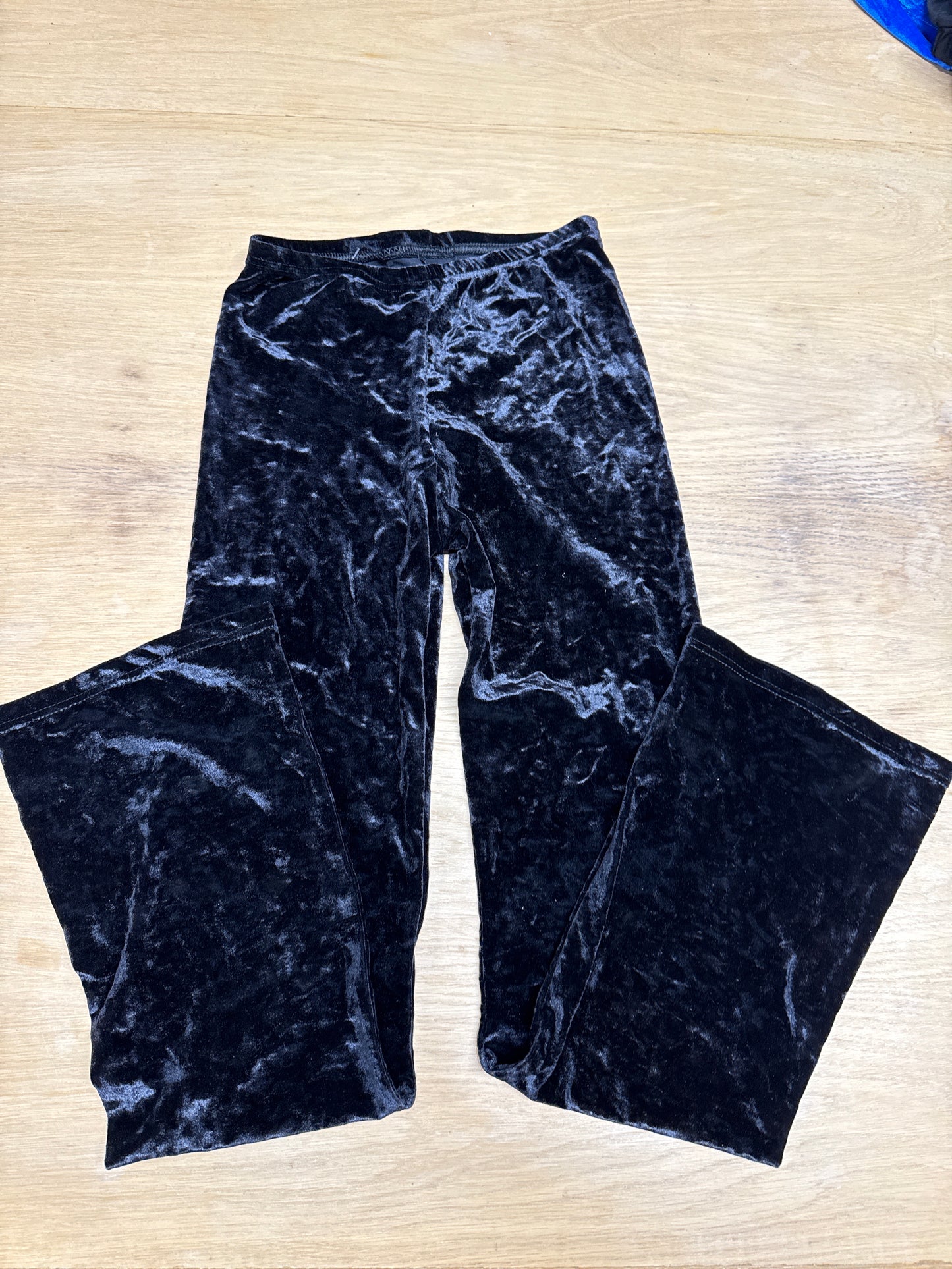 Black velour Dance jazz pants age 10-11 Katz 3a Ref 34