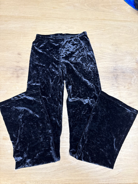 Black velour Dance jazz pants age 10-11 Katz 3a Ref 34