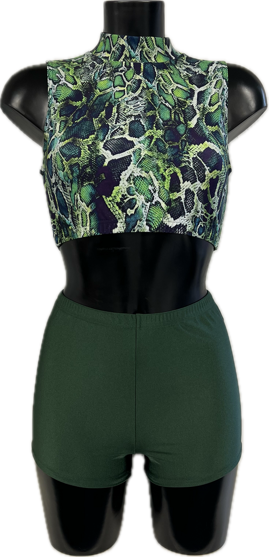 Festival Print KCTN-7 Sample UK 10 Katz Size 4 Ref SAM02 (CROP TOP ONLY)