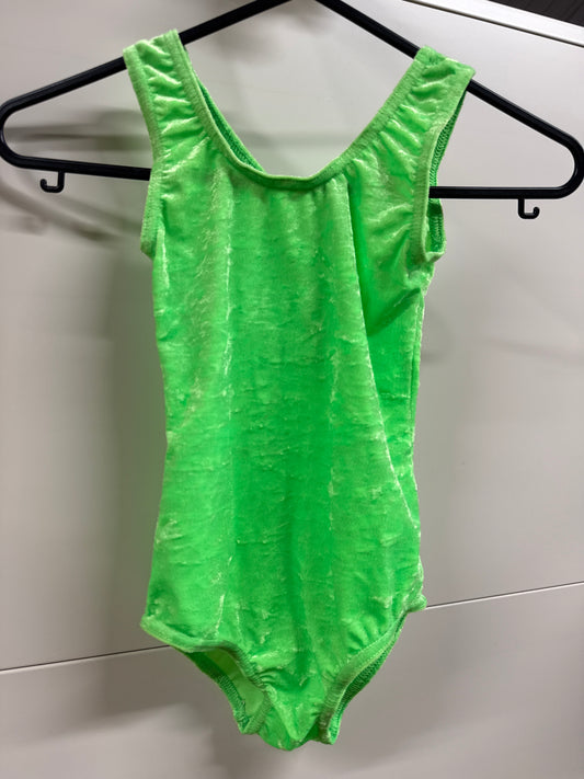 Flo green Dance gymnastics leotard age 5 Ref 13