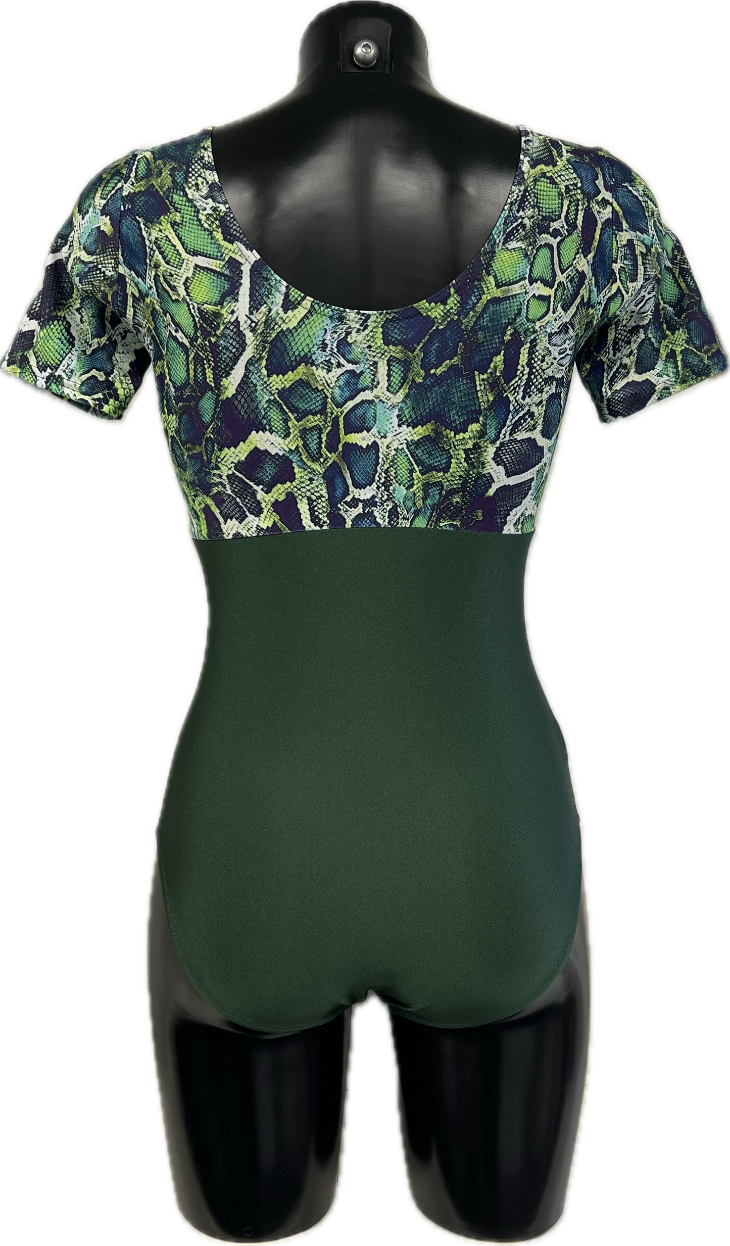 K2107 (KDC008) CUSTOM-MADE All Colours Women's Girls Lycra Short Sleeve Ruche Front Dance Leotard