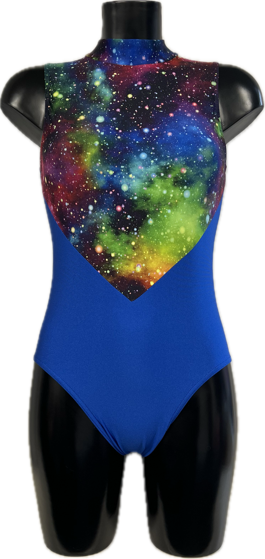 Festival Print & Nylon Lycra K2105 Sample UK 10 Katz size 4 Ref SAM55