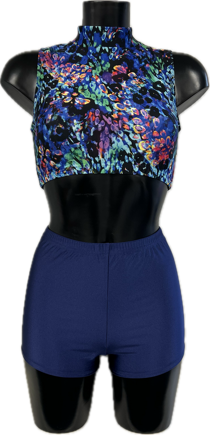 Festival Print KCTN-7 Sample UK 10 Katz Size 4 Ref SAM09 (CROP TOP ONLY)
