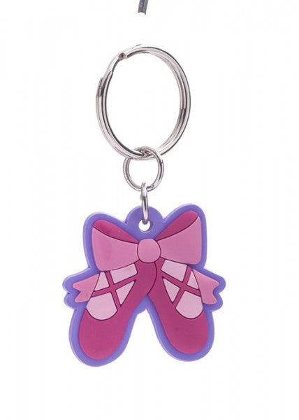 Pink Pair Of Ballet Shoes Keyring Gift KR-08