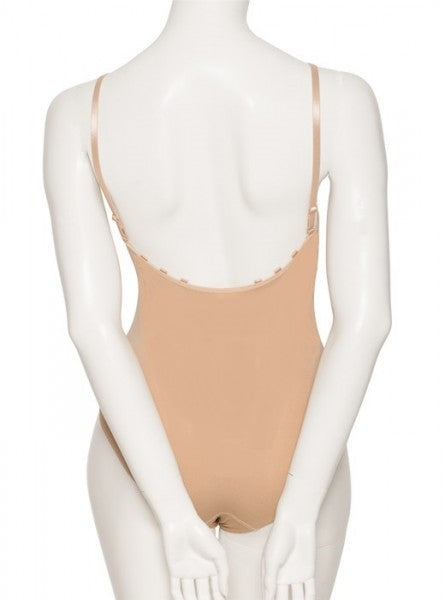 Girls Ladies Nude Seamless Dance Ballet Body Stocking Camisole Undergarment