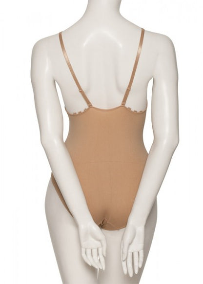 Girls Ladies Nude Seamless Dance Ballet Body Stocking Camisole Undergarment