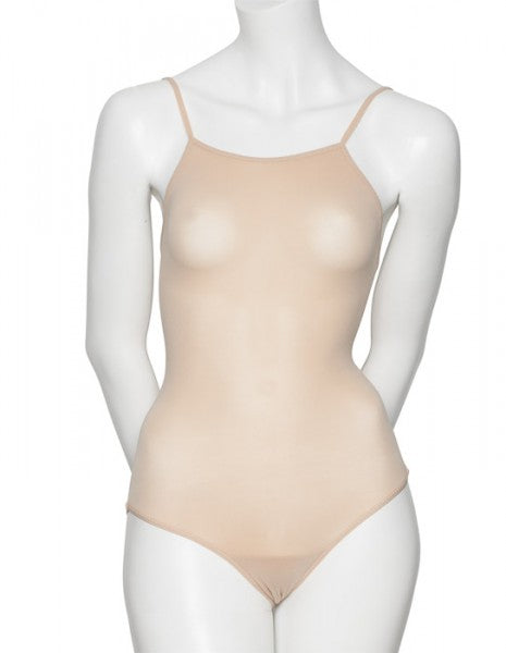 Girls Ladies Nude Seamless Dance Ballet Body Stocking Camisole Undergarment One Size