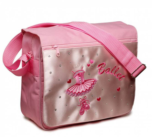 Pink Satin Ballerina Satchel Bag SB-8698