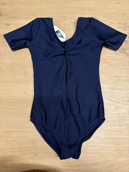 Navy Blue Dance gymnastics leotard age 6-7 Ref 12