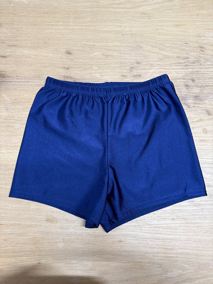 Navy Blue Dance gymnastics hot pants shorts  Womens UK 8 Katz 3 Ref 18