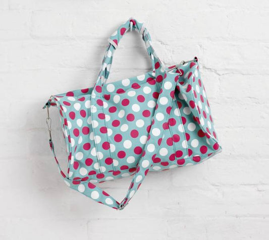 Green Spotty Overnight Sports Bag PP7G