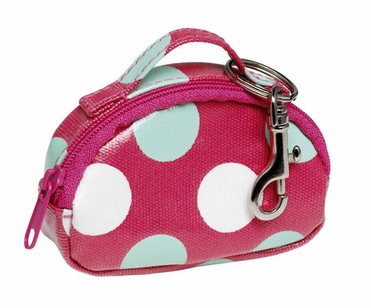 Red Spotty Keyring Coin Purse KR11