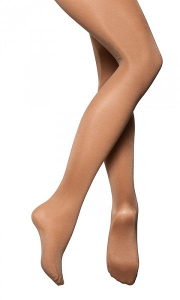 Girls Ladies 70 Denier Shimmer Dark Toast Tan Full Foot Ballet Dance Tights All Sizes