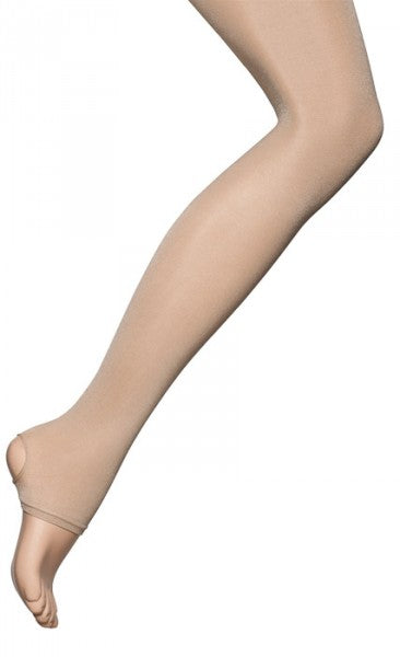 Girls Ladies 70 Denier Shimmer Stirrup Light Toast Tan Ballet Dance Tights