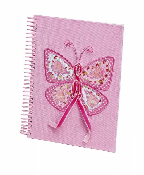 Pink Butterfly Notebook NB-7362