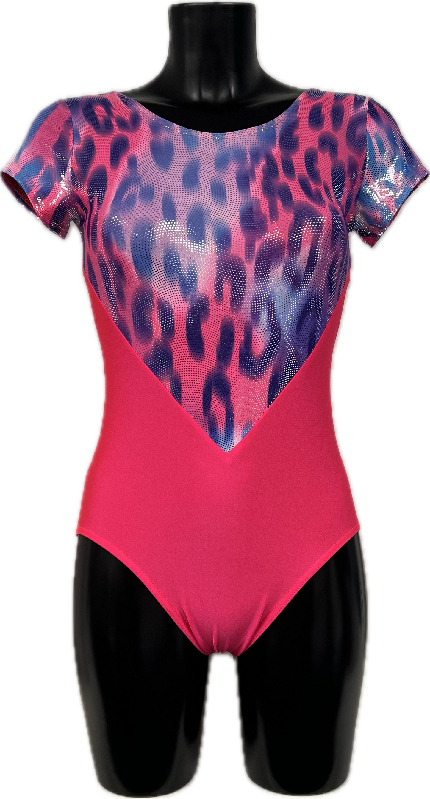 K2304 CUSTOM-MADE All Colours Fabric Mix Women's Girls Capped Sleeve Dance Leotard