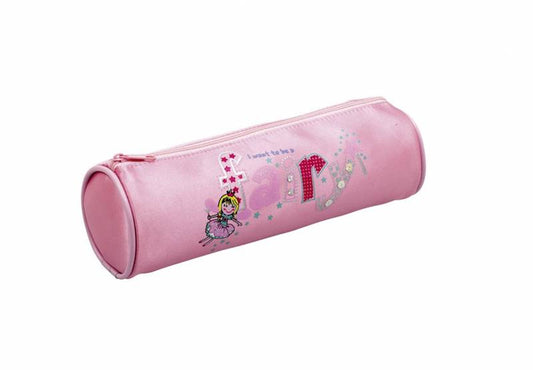 Pink Satin I Want To Be A Fairy Pencil Case PC-1050