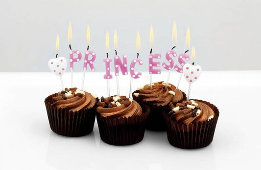 Princess Wording Birthday Candles CS-04