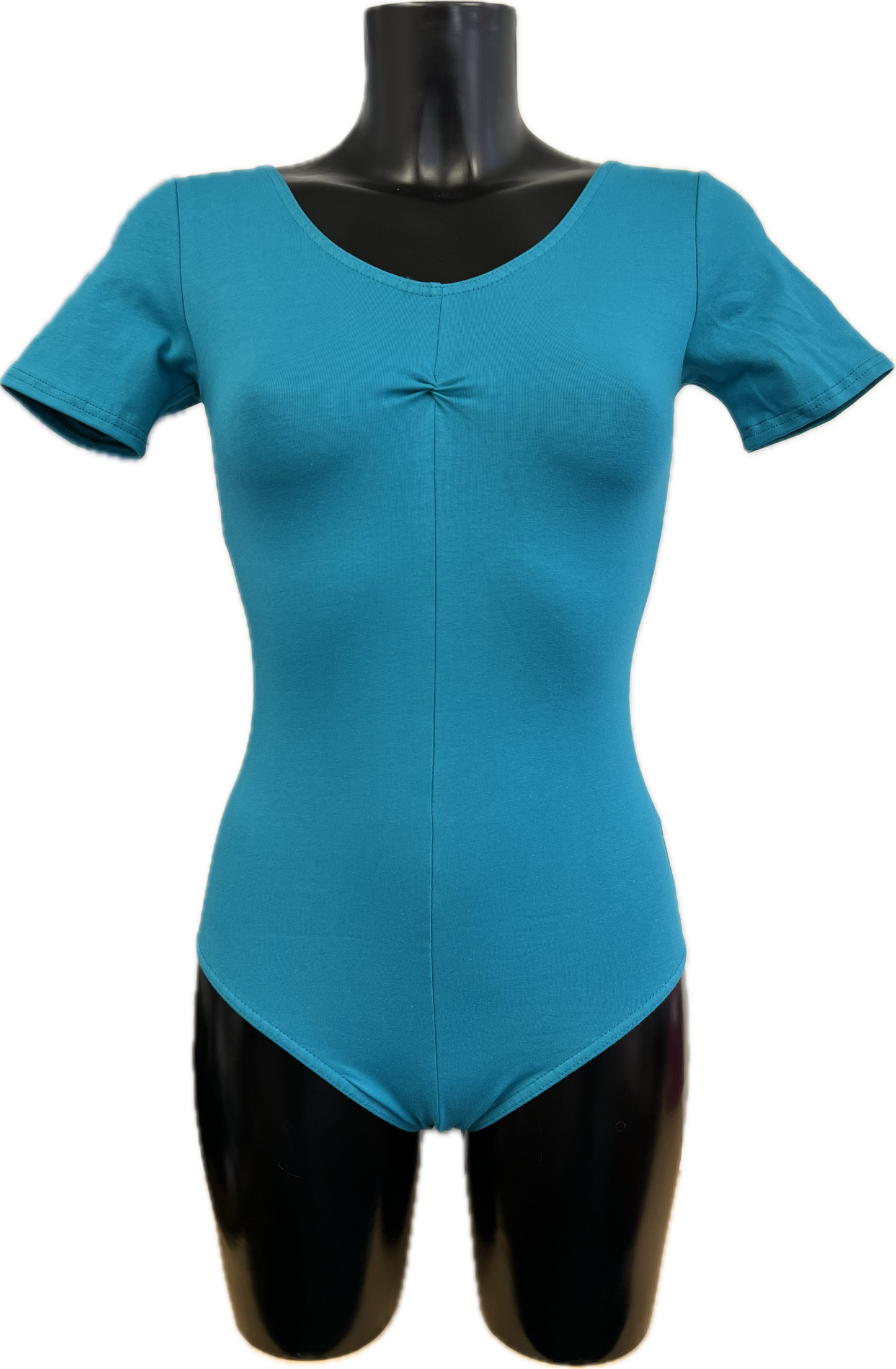 KDC040 Women's Made to Order All Colours Cotton Short Sleeve Ruched Front Ballet Dance Leotard