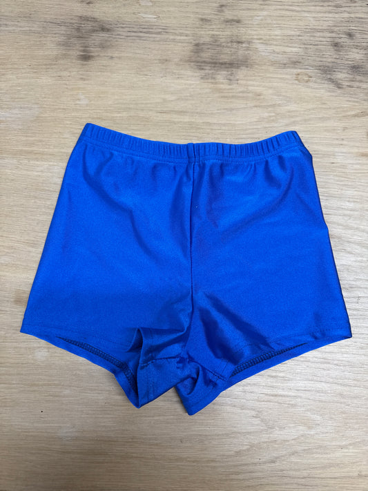 Royal blue Dance gymnastics hot pants shorts age 4-5 Katz 0 Ref 28