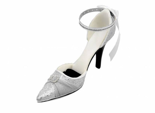 Silver Sequin Shoe Earing And Ring Holder RH-03