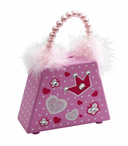 Pink Spotted Fluffy Money Box MB-01