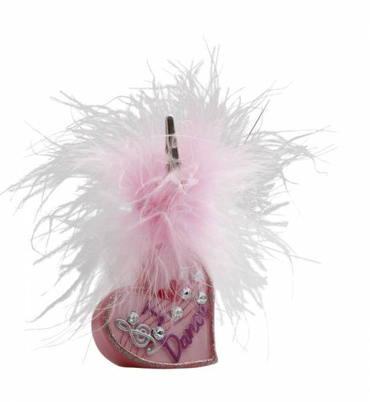 Pink I Love Dance Fluffy Photo Clip PC-P928