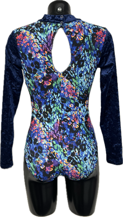 K2101 (KDGN019) CUSTOM-MADE All Colours Women's Girls Lycra Long Sleeve High Neck Dance Leotard
