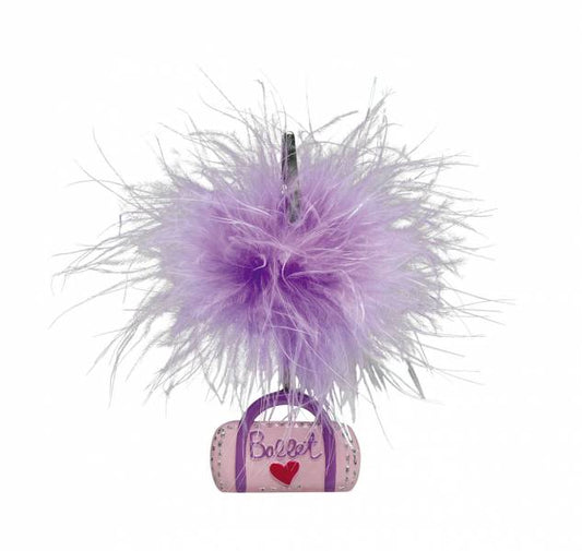 Purple Ballet Bag Fluffy Photo Clip PC-PU927
