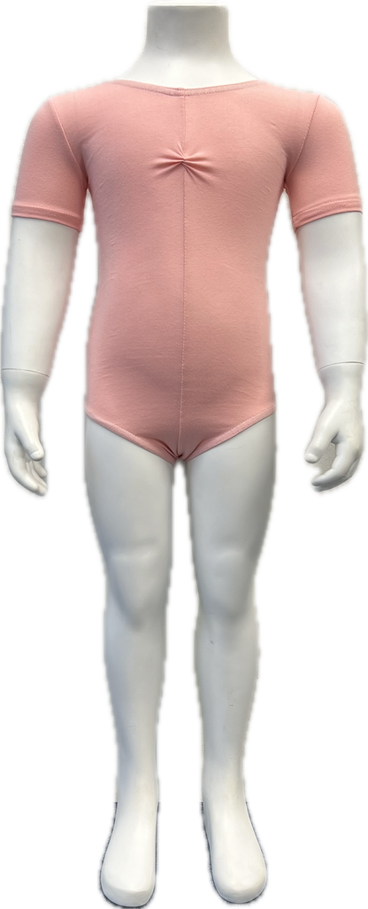KDC040 Women's Made to Order All Colours Cotton Short Sleeve Ruched Front Ballet Dance Leotard