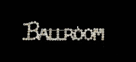 Ballroom Wording Crystal Brooch JE-07