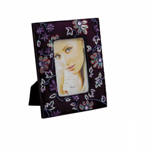 Purple Sequin Photo Frame DE-PU2