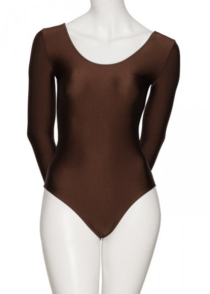 KDC029 Women's All Colours Nylon Lycra Long Sleeve Plain Dance Gymnastics Leotard