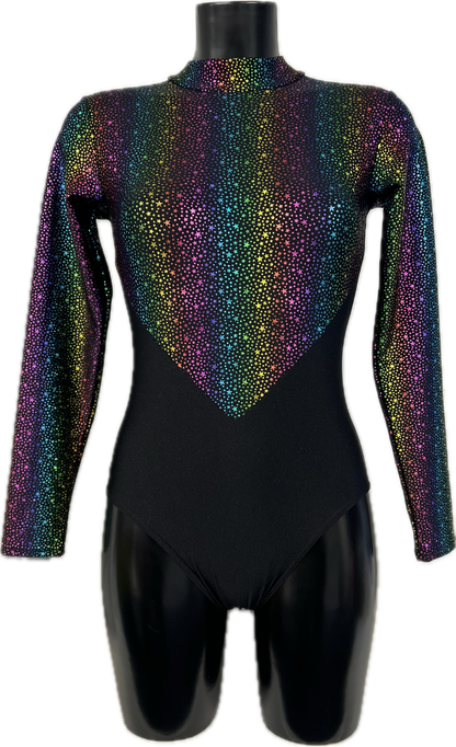 K2101 (KDGN019) CUSTOM-MADE All Colours Women's Girls Lycra Long Sleeve High Neck Dance Leotard