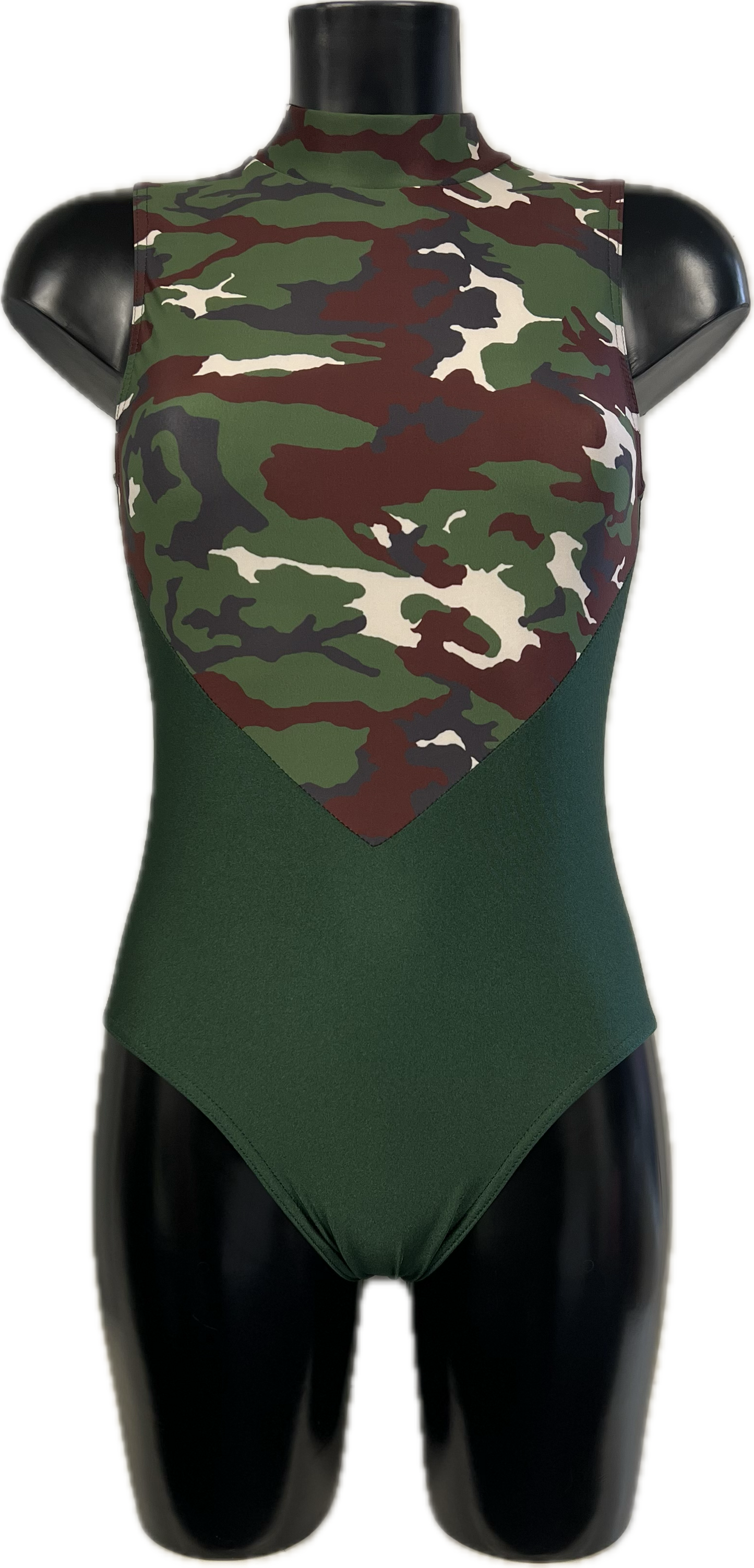K2105 (KDGN016) CUSTOM-MADE All Colours Women's Girls Lycra Sleeveless High Neck Dance Leotard