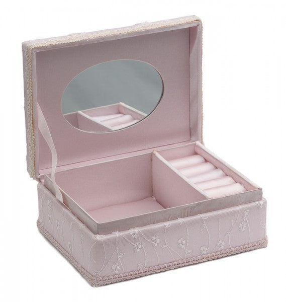 Pink Rectangle Jewellery Box SLP-03