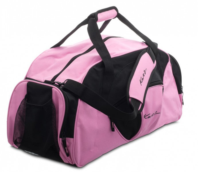 Girls Ladies Large Black And Pink Dance Ballet Tap Kit Holdall Sports Bag KB81